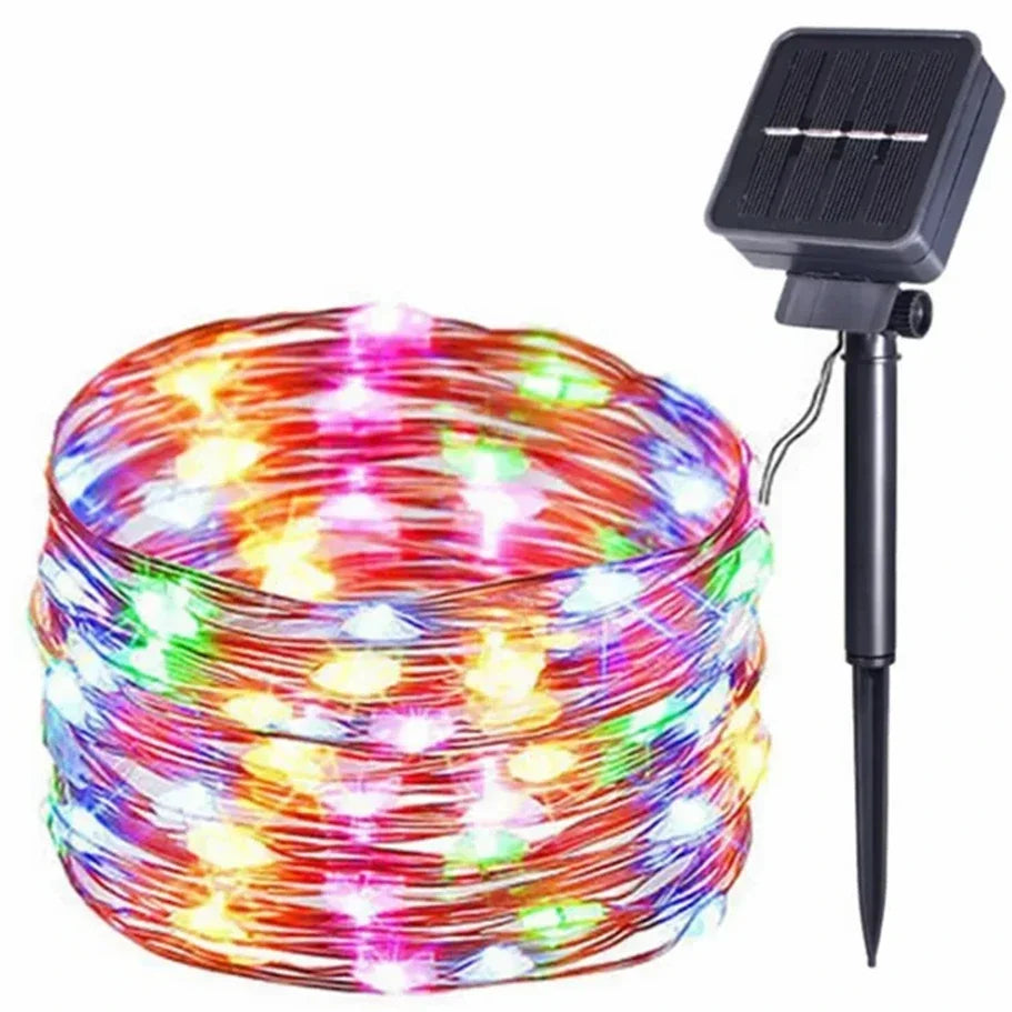 32/22M Solar String Lights Outdoor Waterproof Fairy Garland Lights 300LED 8 Modes Christmas Party Garden Patio Wedding Decor