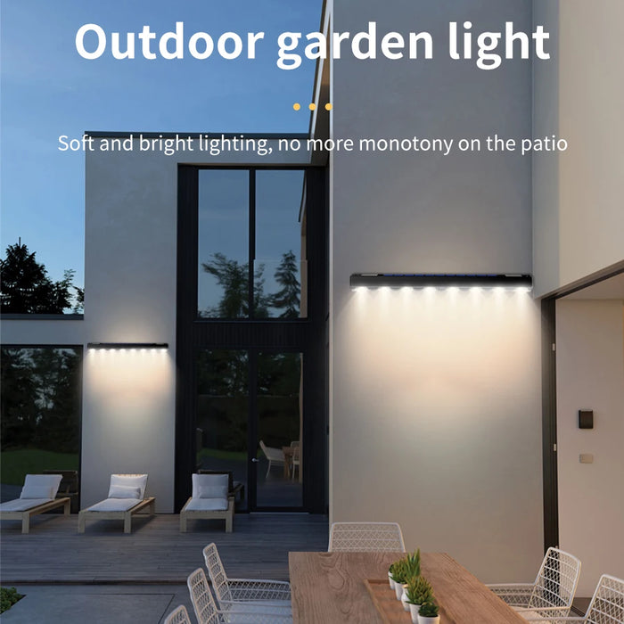 Solar Sign Light Outdoor LED Wall Lamp Address Light Dusk to Dawn Sunlight for Billboard Mailbox House Number Porch Fence Garden