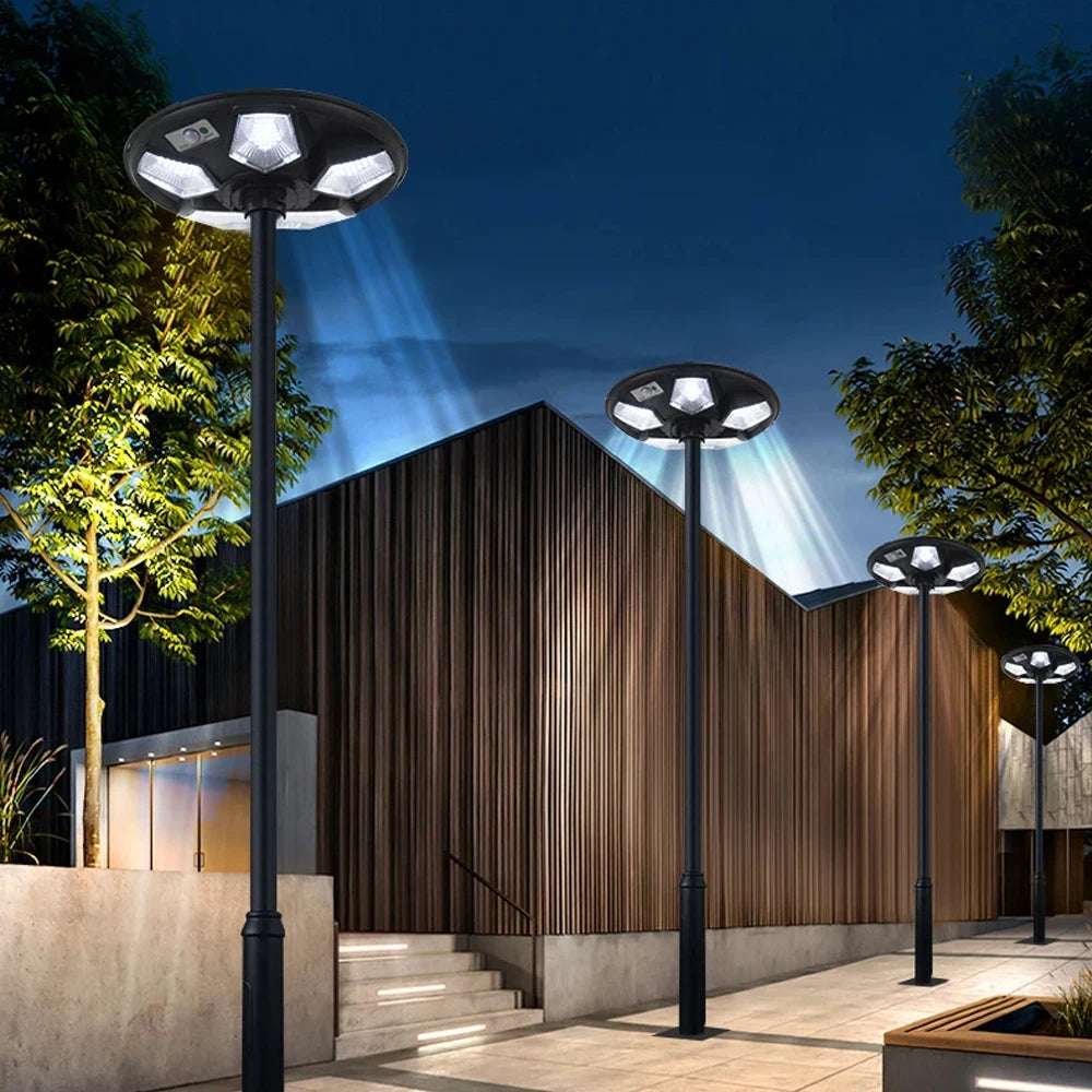 Solar outdoor street lamp UFO solar street lamp garden lamp with sensorintelligent light sensesuitable for all kinds of scenes