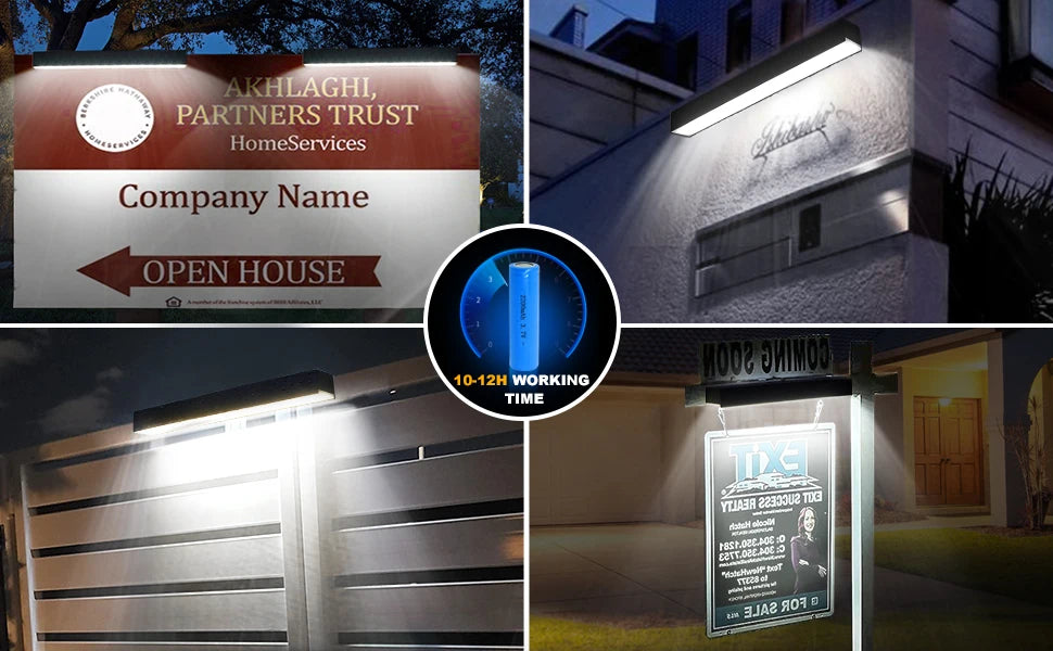 Solar Sign Light Outdoor Ultra Bright Address Lights Solar House Number Light Waterproof Wall Lamp LED Outdoor Sign Lighting