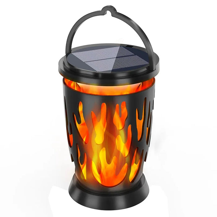 Hanging Solar Lanterns Lights Outdoor Flickering Flames Solar Landscape Light IP65 Waterproof for Courtyard Garden Camping Decor