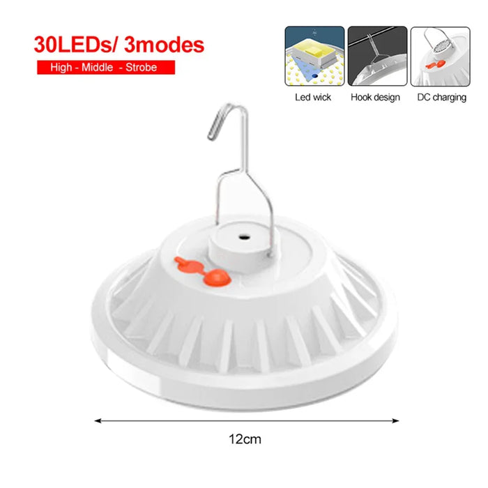 Solar Led Camping Light Outdoor Waterproof Remote Control Tent Lamps USB Rechargeable Portable Lanterns Emergency Night Lights