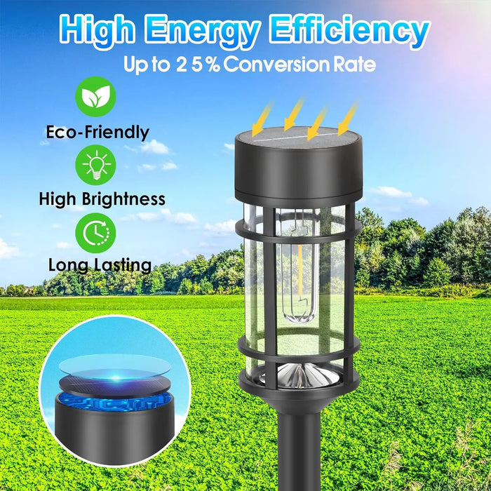 Solar Pathway Lights Outdoor Solar Pathway Garden Lamp Waterproof Landscape Lights Walkway Driveway Lawn Patio Garden Decor