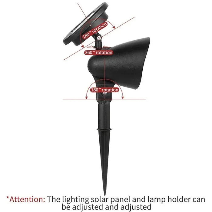 Solar LED Pathway Lawn Lamp Outdoor Waterproof Walkway Garden Decor Street Stake SpotLight for Landscape Yard Patio Driveway