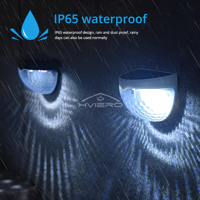 Solar Lights 6LED Half Round Ladder Waterproof Bright Courtyard Garden Hedge Balcony night Lamps Induction Decoration Lighting