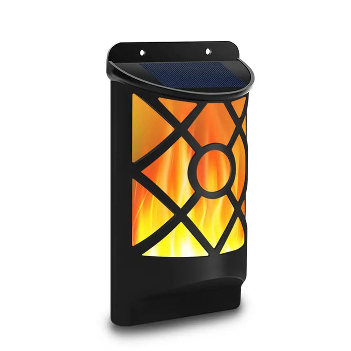 Solar Torch Wall Lamp Outdoor Led Flame Solar Light Dark Sensor Auto On/Off Wall Mounted Night Lights for Patio Deck Driveway