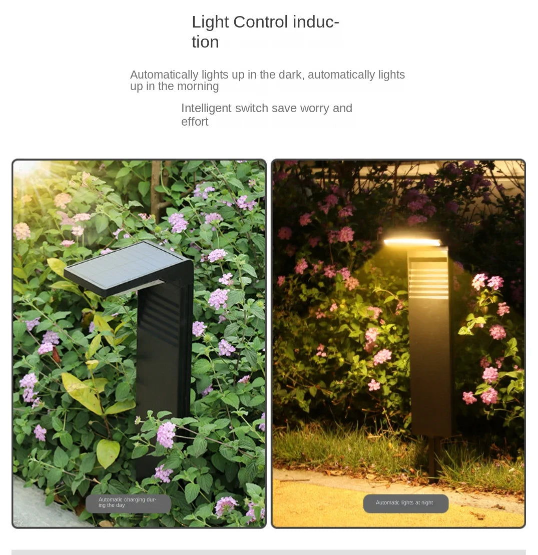 LED Solar Lawn Lights Outdoor Waterproof Courtyard Lights Garden Villas Residential Areas Decorative Areas