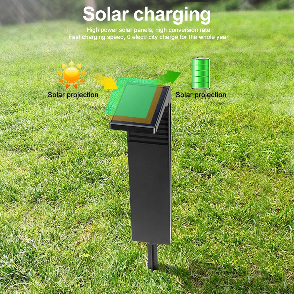 Solar Pathway Lights Outdoor Adjustable Head Solar Path Lights 4Modes 2200 MAh Waterproof  Solar Powered Landscape Light Garden