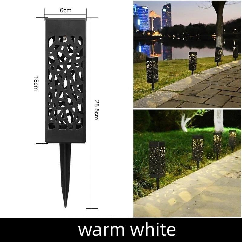 6 Pcs Outdoor Solar Landscape Lawn Light Waterproof Outdoor Lights, Solar Garden Lights Solar Yard Lights For Pathway Patio Yard