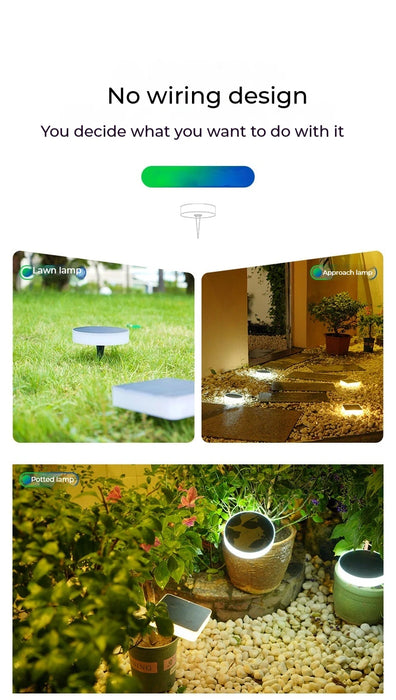 Solar Outdoor Lights Garden Lamp Solar Powered Waterproof Landscape Path Outdoor for Yard Backyard Lawn Patio Decorative