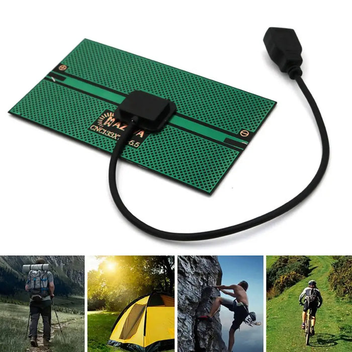 New Solar Panel Power Bank 5.5W USB Solar Panel Charger Compact Solar Panel Chargers For Smart Phones Tablets Hiking Camping