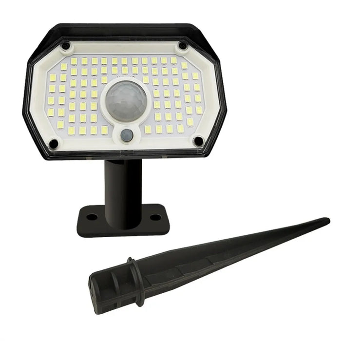 Solar Spot Lights Outdoor, 76 LED 3 Modes Solar Landscape Spotlights Waterproof Wall Lights for Walkway Yard Garden Driveway