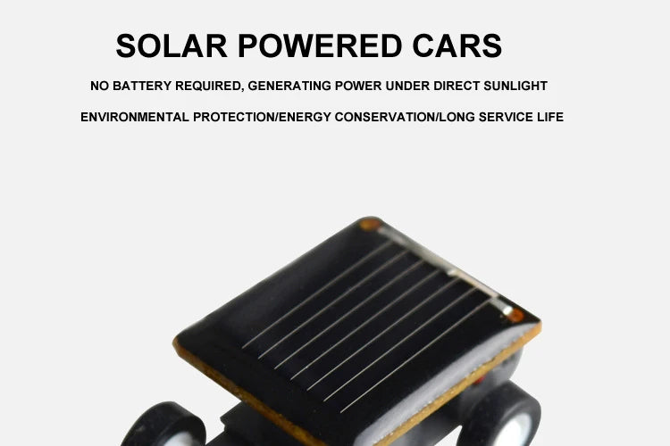Solar Power Mini Sports Car Smaller Solar Power Project Car Mini Toy Car Educational Gadget Kids Gift Funny Racer