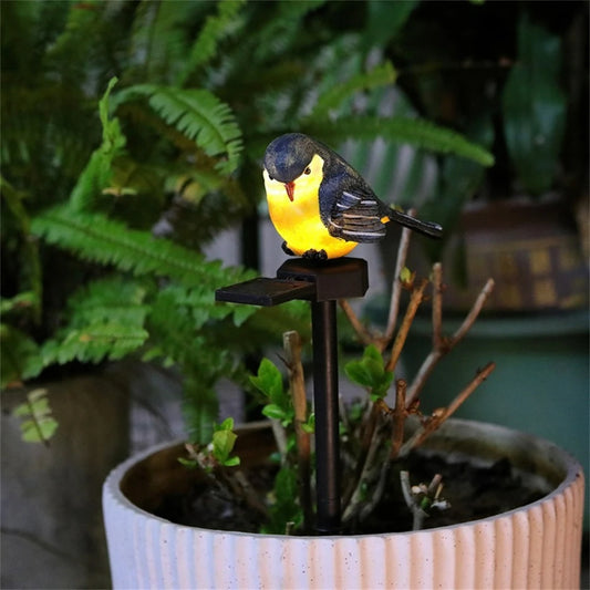 Solar Outdoor Resin Bird Light LED Courtyard Ground Insertion Lawn Light Garden Animal Landscape Decorations