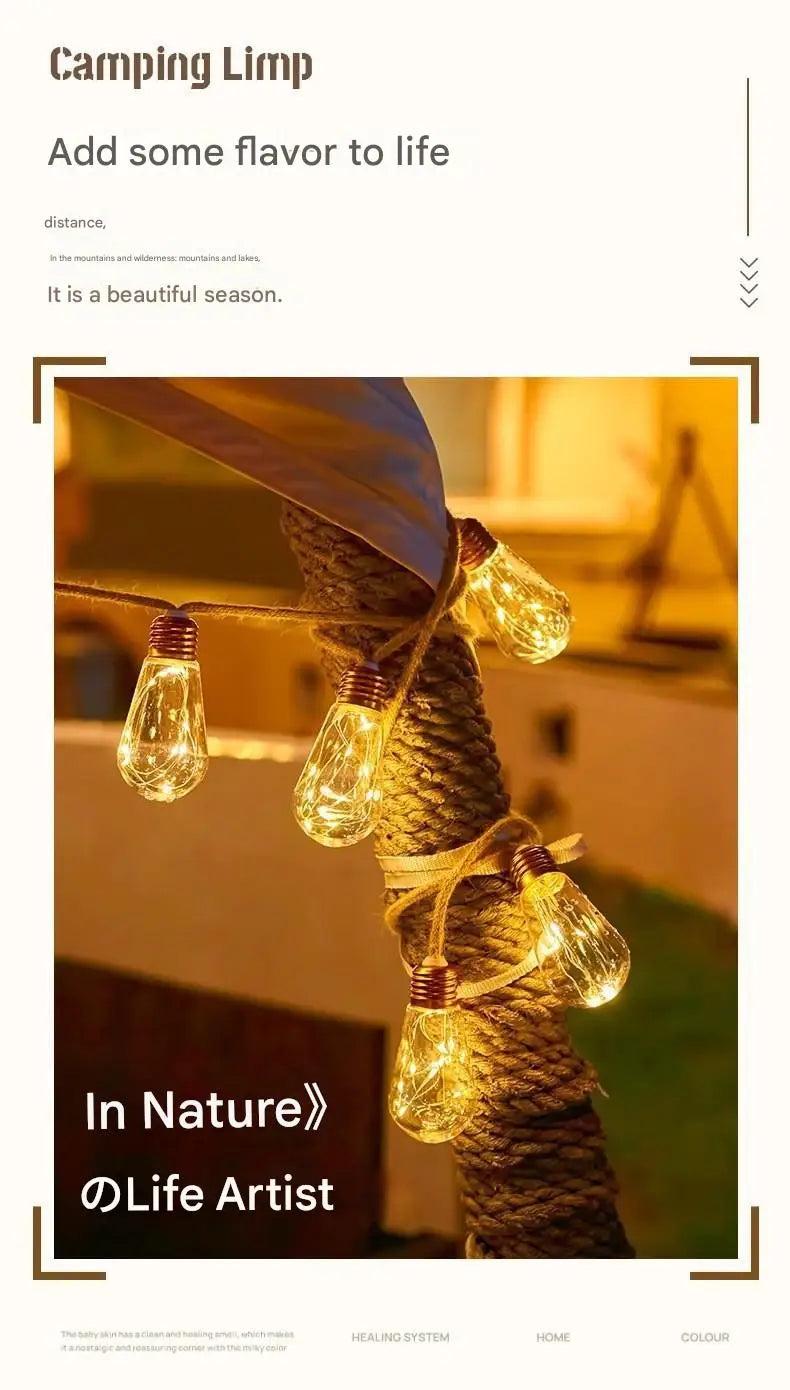 Solar Patio String Light 7m 16 Bulbs 8 Modes Fairy Light Outdoor Waterproof Lamp For Garden Fence Balcony Party Christmas Decor