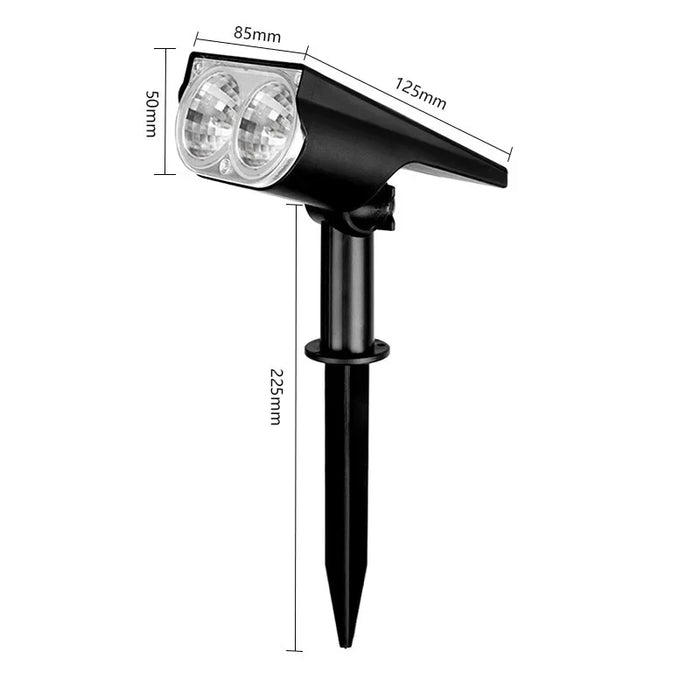 Ultra bright LED Solar Light Spotlights Outdoor Landscape Wall Light Waterproof 150° Adjustable Lawn Garden Yard Decor Lighting