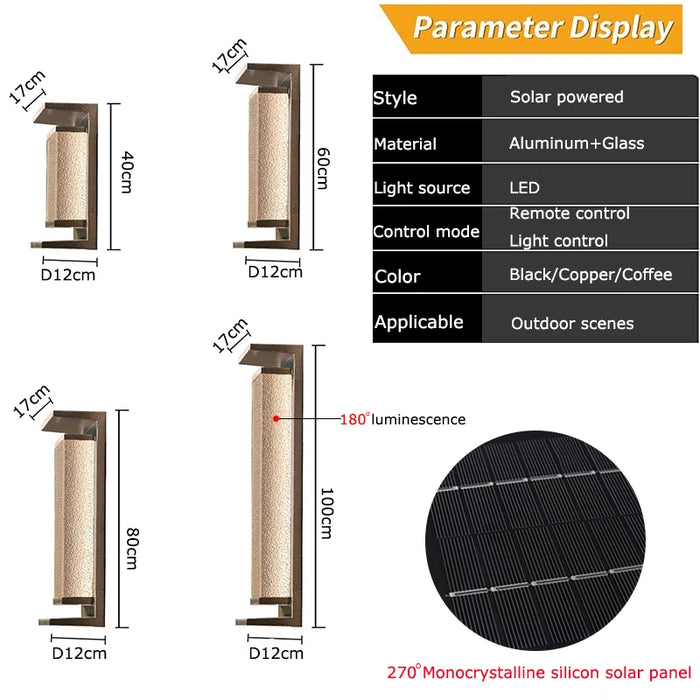 Solar Wall Light Outdoor Dusk to Dawn Porch Lighting Fixture Waterproof Solar Lanterns Anti-Rust Lanterns for Front Patio Garage