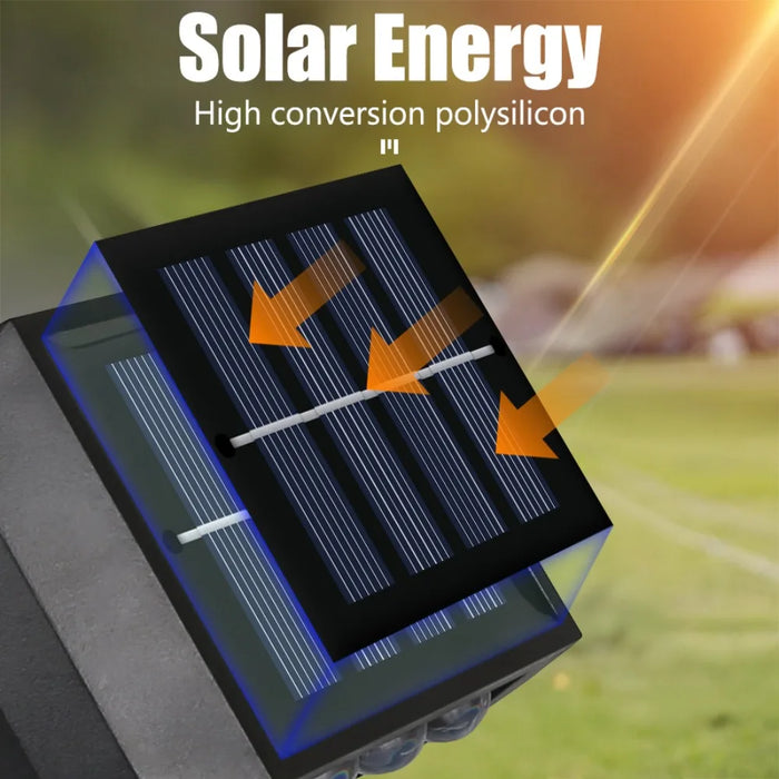 Solar Light Outdoor Up and Down Wall Washer Light Waterproof Solar Lamp for Garden Street Landscape Balcony Yard Porch Decor