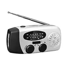 Outdoor Camping Emergency Radio Solar Hand Crank Dynamo Radio FM/AM/NOAA 2000Mah Phone Charger Power Bank Flashlight SOS
