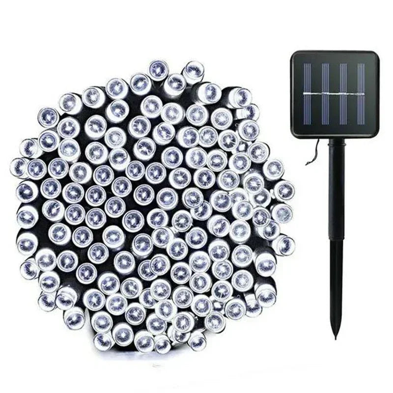 1Pack Solar String Light Fairy Garden Waterproof Outdoor Lamp 6V Garland For Christmas Xmas Holiday Party Home Decoration