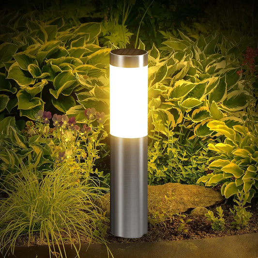 Solar Pathway Lights Waterproof Upgraded Walkway Landscape Outdoor Driveway Auto On/Off Lights for Yard Lawn Patio