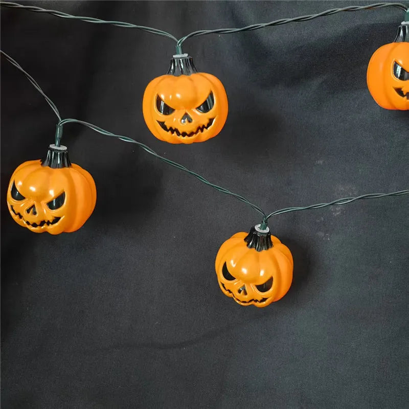 Solar Lights for Halloween Decorations Pumpkin Outdoor Spooky String Lights for Easter Garden Yard  Decor