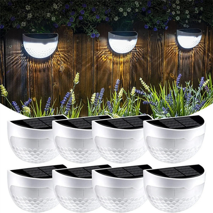 LED Solar Light Outdoor Wall Lamps Energy Garden Lamps Waterproof Solar Fence Lamp Christmas Decoration Festoon Led Light
