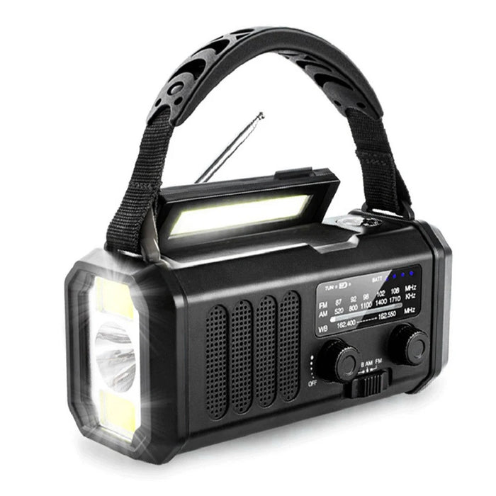 Emergency Hand Crank Radio 20000mAh Solar Powered Radio with Flashlight Reading Lamp SOS Alarm for Outdoor Camping and Emergency