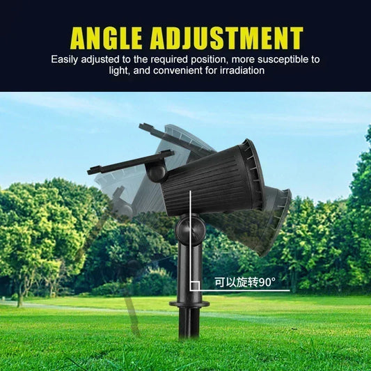 Solar Pathway Light Outdoor Waterproof Bright Monocrystalline Silicon Garden Decorate Light 9 LED Landscape Lamp for Yard Fenced