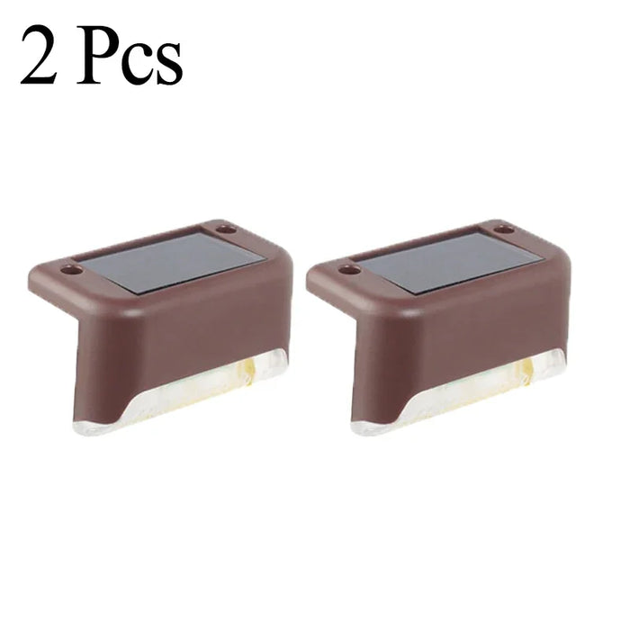 Solar Deck Lights 1-12 Pack Outdoor Step Lights Waterproof Led Solar Lights for Railing Stairs Step Fence Yard Patio and Pathway