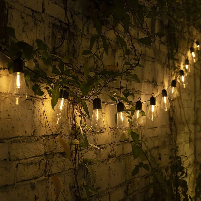 Solar String Lights Outdoor Garland Christmas LED Globe Bulbs Solar Fairy Lamps for Camping Garden Party Terrace Decoration