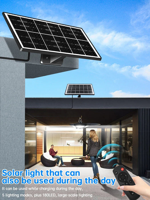 Solar Sensor Lights Dimmable for Barn Gazebo Yard with Waterproof Pendant Lights Indoor Outdoor Use Solar Garden Light