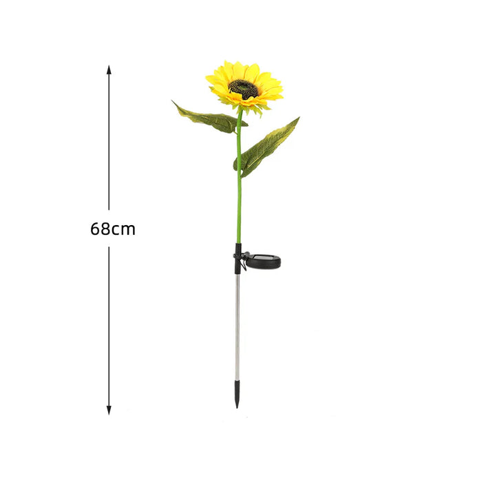 LED Solar Sunflowers Flower Light Home Decorative Flower Lights  Waterproof Landscape Light Garden Decoration Lawn Lamp