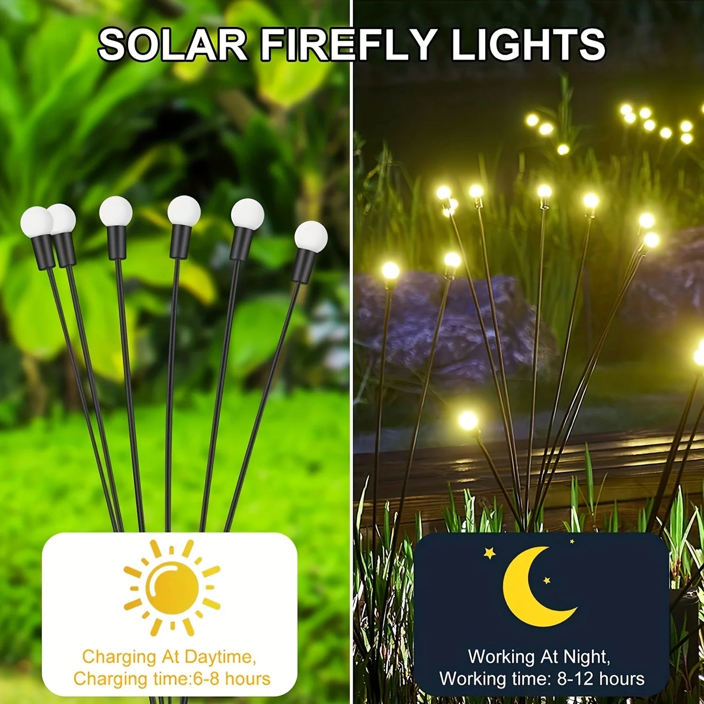 Solar Garden Firefly Lights