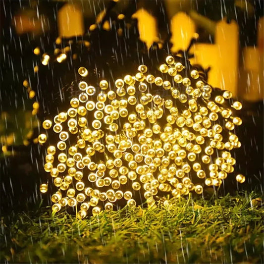 Solar String Light Fairy Outdoor Garden Waterproof Lamp Christmas Garland Xmas Holiday Party Home Halloween Decoration