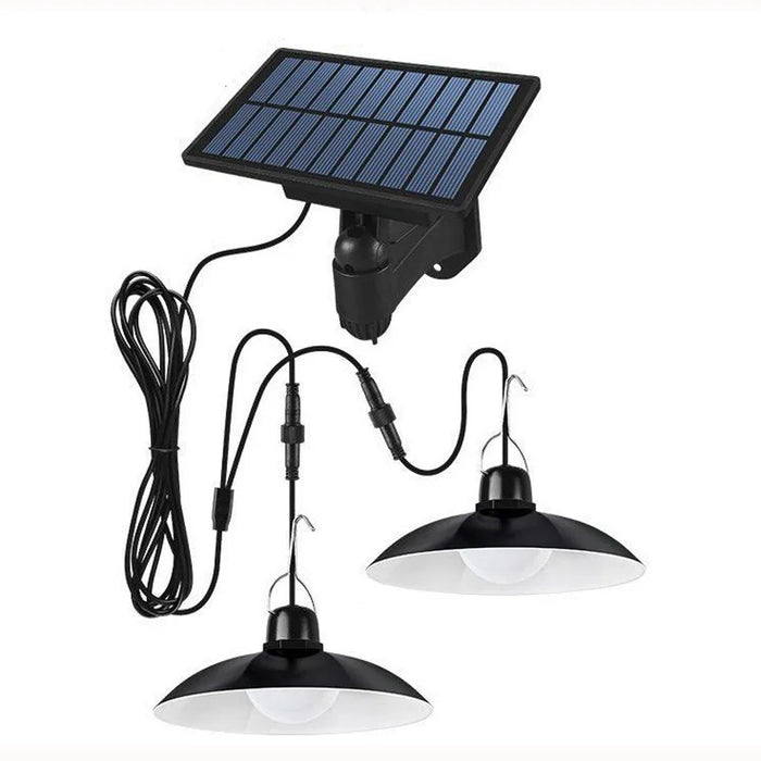 Solar Shed Lights Outdoor Indoor, Led Dusk to Dawn Battery Powered Pendant Lights, Waterproof Solar Hanging lamp for Gazebo Barn