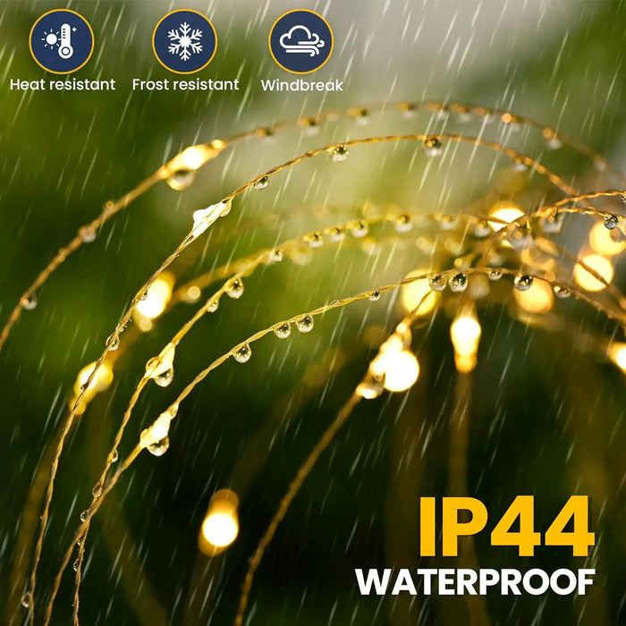 Garden Decoration Solar Light for Outdoors DIY Dandelion Solar Plug Garden Lighting Weatherproof Solar Fireworks Lamp Patio Lawn