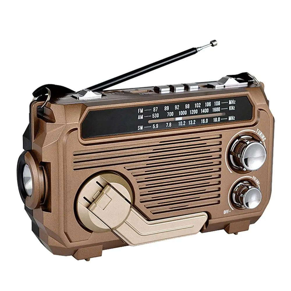 Solar Charging Emergency Radios Portable Radio Receiver Crank Radio Solar Hand Crank Radio Emergency Multifunctional Radio