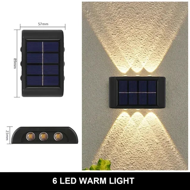 2-10PCS Outdoor Solar Step Lights Warm White LED Waterproof Stair Lamp for Fence Deck Railing Yard Garden Pathway Patio Lighting