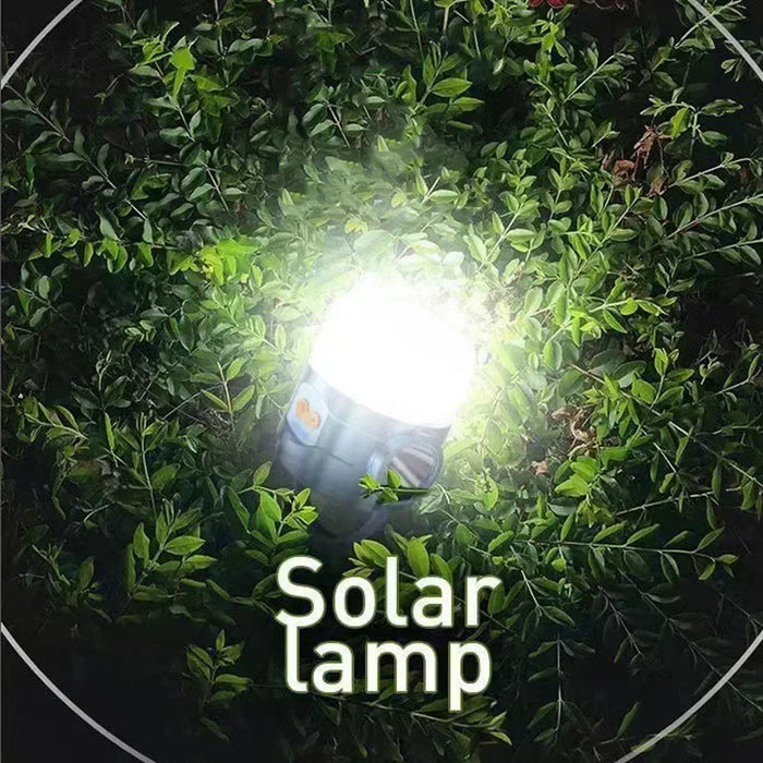Solar Light Portable USB Rechargeable Camping Lamp Waterproof Lanterns Tent Lamp Emergency Lights Energy Saving Bulb