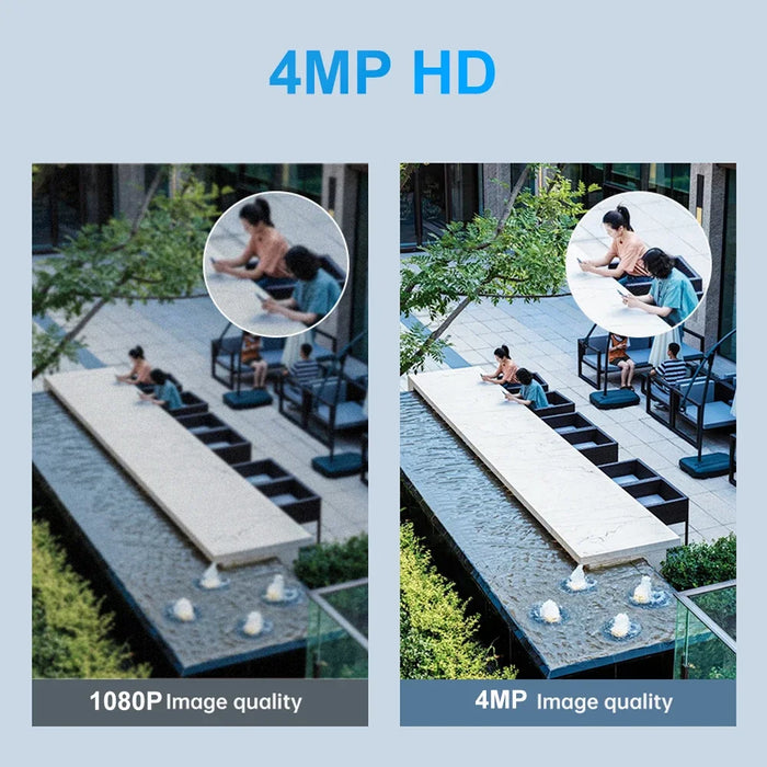 Solar WIFI Camera Outdoor 4MP Video Surveillance Wireless IP Camera With 7800mAh Recharge Battery PIR Human Detecte Security Cam