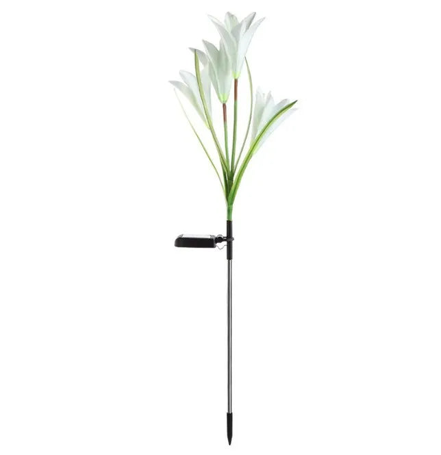 Outdoor Solar Lights Solar Garden Lawn Lights Bigger Lily Flowers landscape lighting for Outdoor Patio Yard Garden Decoration