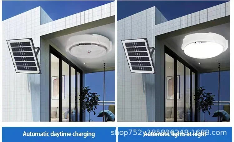 Solar lights Indoor Home Top Ceiling House Outdoor Garden pandent light Panel Lamp Fixture For Corridor Garden Living Room