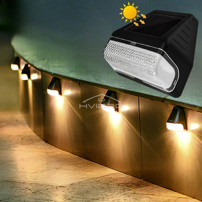 Led Solar Wall Lamps Lighting Ultra Bright Outdoor Rainproof Courtyard Garden Decoration Staircase Steps Fences Induction Light
