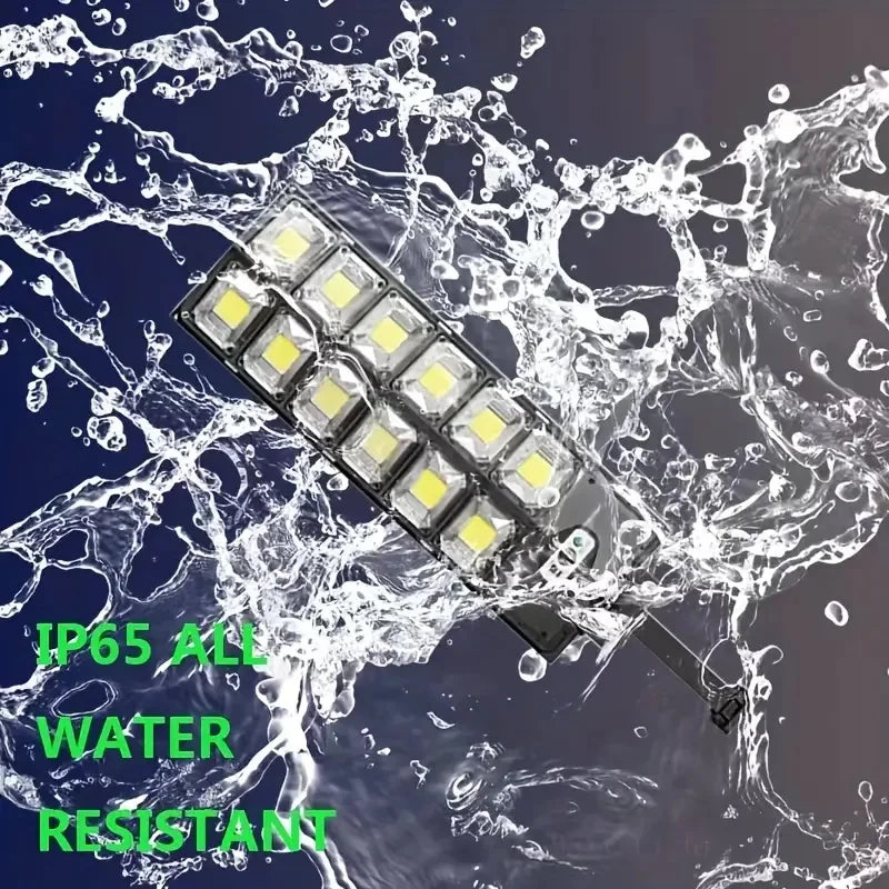 Powerful Solar Light Outdoor Solar Street Light 804LED 6500K IP65 Waterproof Street Light For Garage Garden Terrace