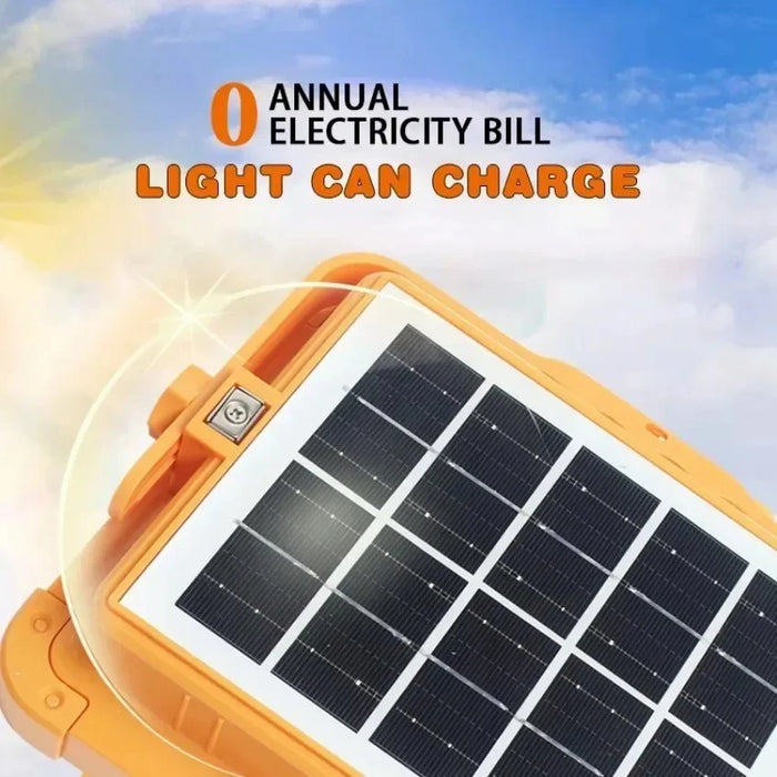 NEW 200-800W Outdoor Solar LED Floodlight Emergency Lighting Rechargeable Outdoor Camping Portable Waterproof Fishing Spotlight