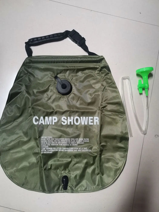 Camp Supplies Solar Heat Concentration 20L Outdoor Camping Bath Bag Portable Nature Hike Equipment Gadgets Novelty Hiking