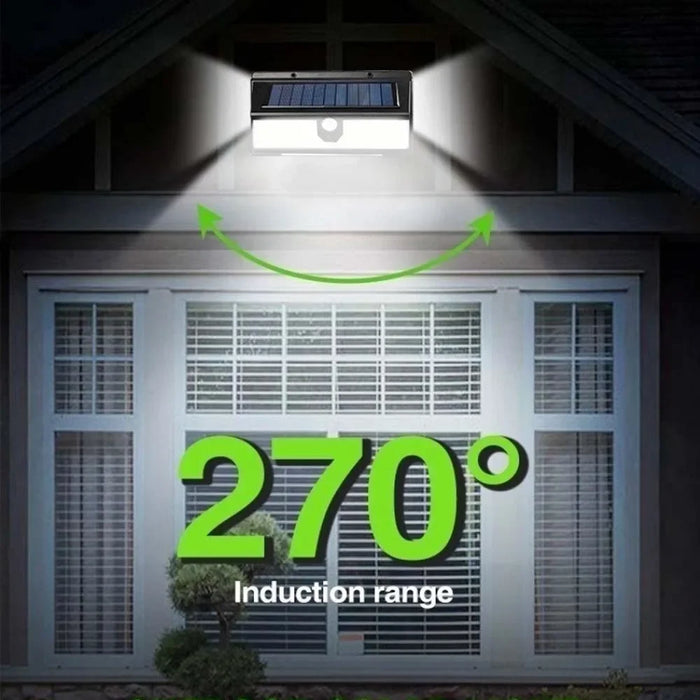 1PC Solar Wall Lights 190LED Outdoor Solar Wall Lamp PIR Motion Sensor Solar Decor Street Lamp IP65 Waterproof Garden Wall Light