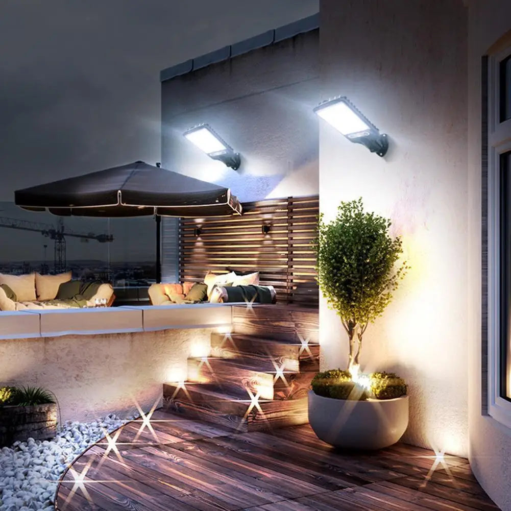 Solar Outdoor LED Wall Light COB Garden Solar Motion Solar Waterproof Spotlight Street Light Lamp Power Sensor Human Induct S8R7