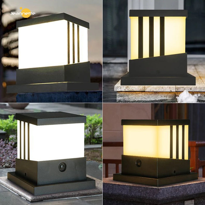 Solar Garden Light Outdoor Patio Fence Gate Street Lamp Waterproof Solar Post Light for Porch Stairs Lawn Courtyard Garden decor